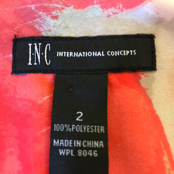 I N C International Concepts Multi-Colored Blouse - Picture 2 of 8